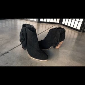 Steve Madden Fringe Booties